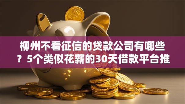 柳州不看征信的贷款公司有哪些？5个类似花薪的30天借款平台推荐给你