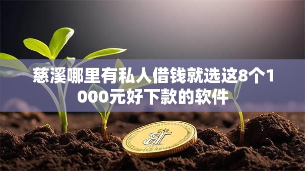 慈溪哪里有私人借钱就选这8个1000元好下款的软件