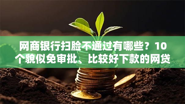 网商银行扫脸不通过有哪些？10个貌似免审批、比较好下款的网贷平台合集