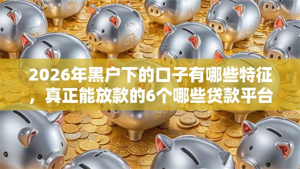 2026年黑户下的口子有哪些特征，真正能放款的6个哪些贷款平台容易通过推荐