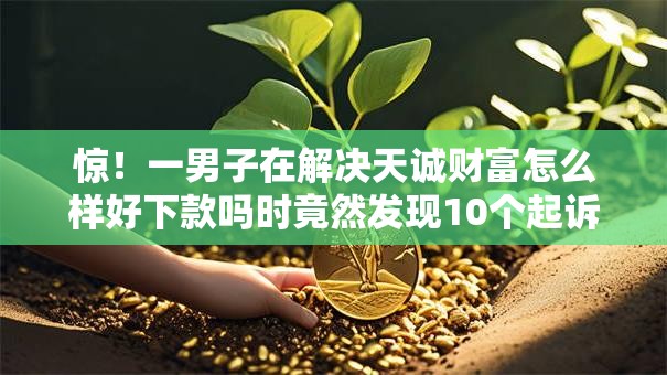惊！一男子在解决天诚财富怎么样好下款吗时竟然发现10个起诉网贷平台，事后分享了出来