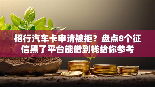 招行汽车卡申请被拒？盘点8个征信黑了平台能借到钱给你参考