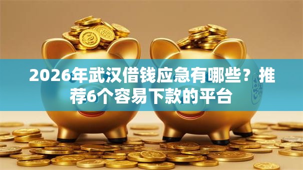 2026年武汉借钱应急有哪些？推荐6个容易下款的平台