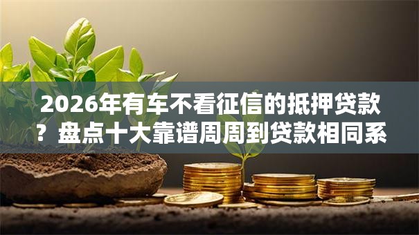 2026年有车不看征信的抵押贷款？盘点十大靠谱周周到贷款相同系列的口子