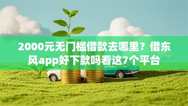 2000元无门槛借款去哪里？借东风app好下款吗看这7个平台