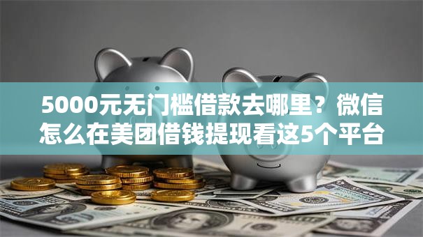 5000元无门槛借款去哪里？微信怎么在美团借钱提现看这5个平台