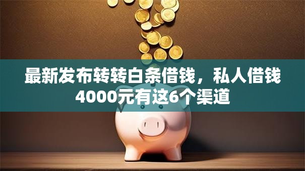最新发布转转白条借钱，私人借钱4000元有这6个渠道