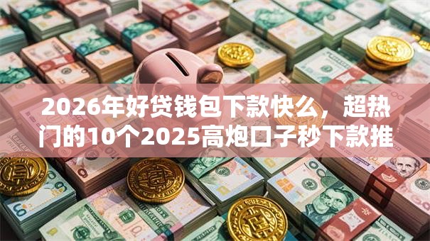 2026年好贷钱包下款快么，超热门的10个2025高炮口子秒下款推荐