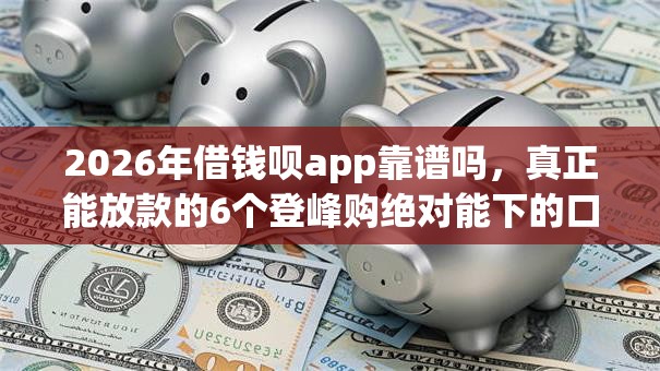 2026年借钱呗app靠谱吗，真正能放款的6个登峰购绝对能下的口子推荐