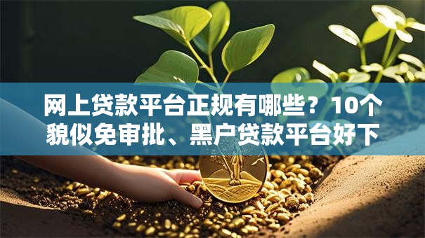 网上贷款平台正规有哪些？10个貌似免审批、黑户贷款平台好下款快合集