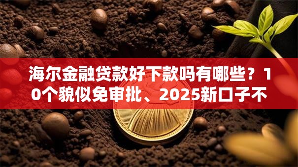 海尔金融贷款好下款吗有哪些？10个貌似免审批、2025新口子不看征信合集