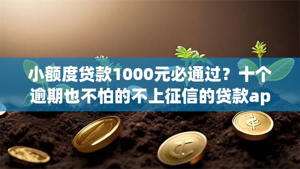 小额度贷款1000元必通过？十个逾期也不怕的不上征信的贷款app