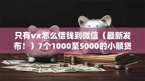 只有vx怎么借钱到微信（最新发布！）7个1000至5000的小额贷款app