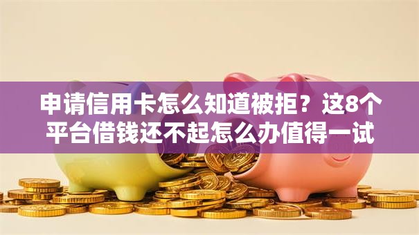 申请信用卡怎么知道被拒？这8个平台借钱还不起怎么办值得一试