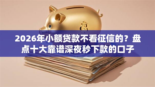 2026年小额贷款不看征信的?盘点十大靠谱深夜秒下款的口子 2026年小额贷款不看征信的?盘点十大靠谱深夜秒下款的口子