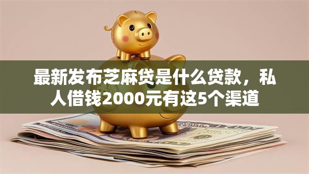 最新发布芝麻贷是什么贷款，私人借钱2000元有这5个渠道