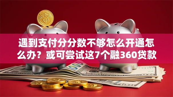 遇到支付分分数不够怎么开通怎么办？或可尝试这7个融360贷款平台