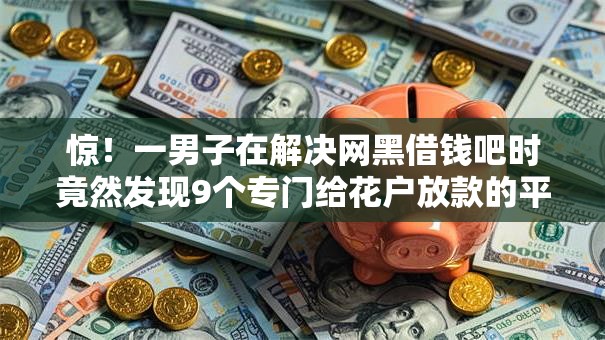 惊！一男子在解决网黑借钱吧时竟然发现9个专门给花户放款的平台，事后分享了出来