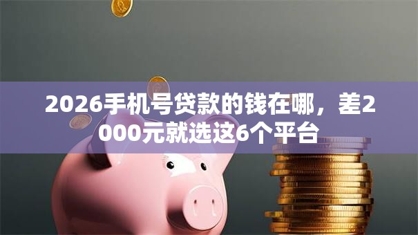 2026手机号贷款的钱在哪，差2000元就选这6个平台