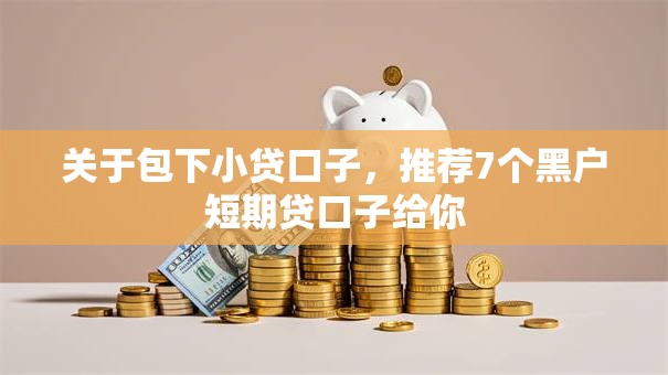 关于包下小贷口子，推荐7个黑户短期贷口子给你
