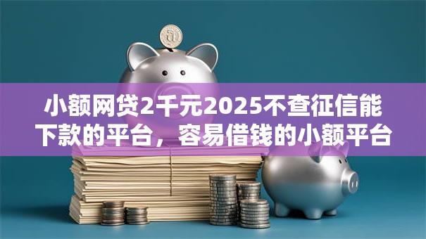 小额网贷2千元2025不查征信能下款的平台，容易借钱的小额平台的6个平台介绍