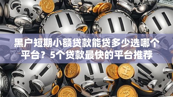 黑户短期小额贷款能贷多少选哪个平台?5个贷款最快的平台推荐 黑户短期小额贷款能贷多少选哪个平台?5个贷款最快的平台推荐