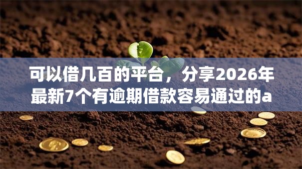 可以借几百的平台，分享2026年最新7个有逾期借款容易通过的app