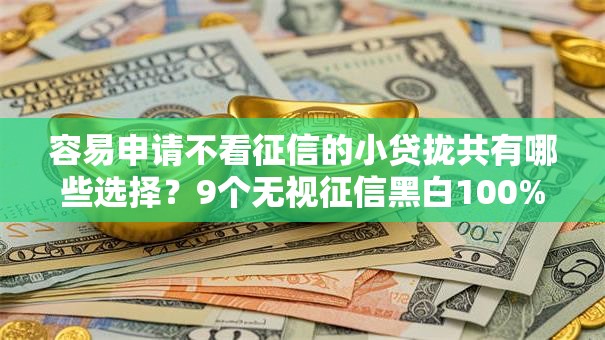 容易申请不看征信的小贷拢共有哪些选择?9个无视征信黑白100%秒下网贷平台详解 容易申请不看征信的小贷拢共有哪些选择?9个无视征信黑白100%秒下网贷平台详解