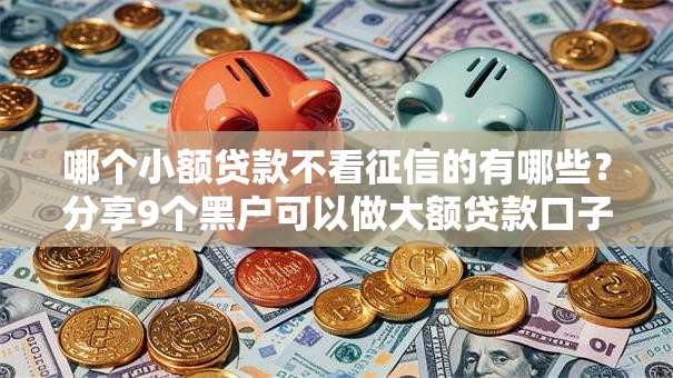 哪个小额贷款不看征信的有哪些?分享9个黑户可以做大额贷款口子 哪个小额贷款不看征信的有哪些?分享9个黑户可以做大额贷款口子
