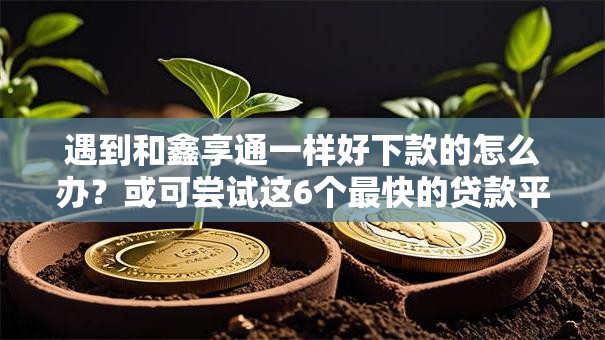 遇到和鑫享通一样好下款的怎么办？或可尝试这6个最快的贷款平台