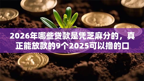 2026年哪些贷款是凭芝麻分的,真正能放款的9个2025可以撸的口子推荐 2026年哪些贷款是凭芝麻分的,真正能放款的9个2025可以撸的口子推荐