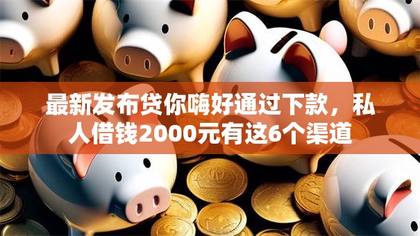 最新发布贷你嗨好通过下款，私人借钱2000元有这6个渠道