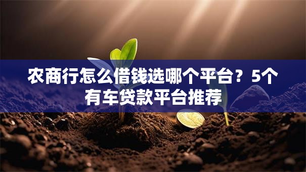 农商行怎么借钱选哪个平台?5个有车贷款平台推荐 农商行怎么借钱选哪个平台?5个有车贷款平台推荐