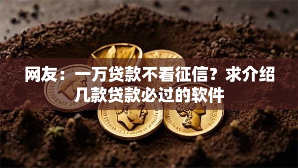 网友:一万贷款不看征信?求介绍几款贷款必过的软件 网友:一万贷款不看征信?求介绍几款贷款必过的软件