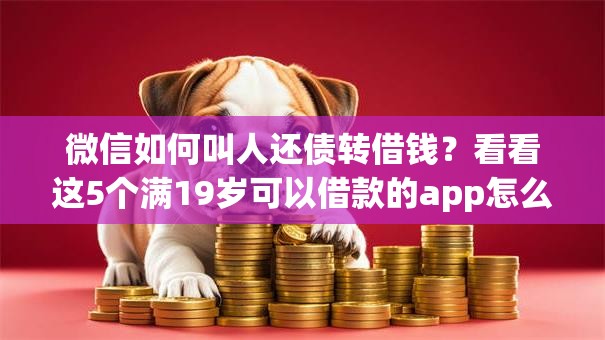 微信如何叫人还债转借钱？看看这5个满19岁可以借款的app怎么样