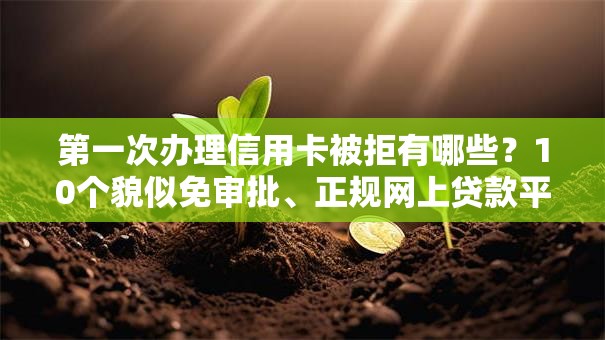 第一次办理信用卡被拒有哪些?10个貌似免审批、正规网上贷款平台合集 第一次办理信用卡被拒有哪些?10个貌似免审批、正规网上贷款平台合集
