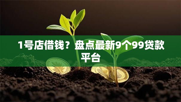 1号店借钱？盘点最新9个99贷款平台