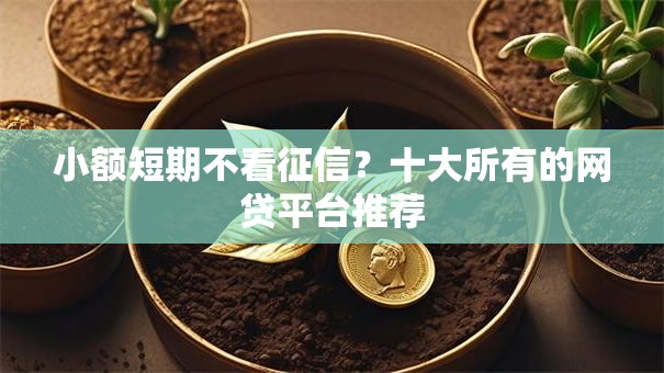 小额短期不看征信？十大所有的网贷平台推荐