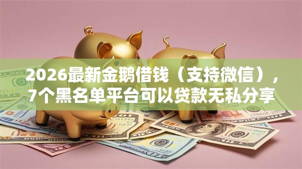 2026最新金鹅借钱(支持微信),7个黑名单平台可以贷款无私分享 2026最新金鹅借钱(支持微信),7个黑名单平台可以贷款无私分享