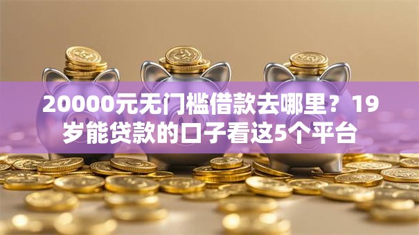 20000元无门槛借款去哪里？19岁能贷款的口子看这5个平台