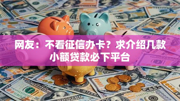网友:不看征信办卡?求介绍几款小额贷款必下平台 网友:不看征信办卡?求介绍几款小额贷款必下平台