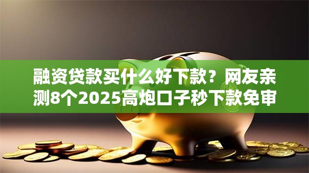 融资贷款买什么好下款?网友亲测8个2025高炮口子秒下款免审核盘点 融资贷款买什么好下款?网友亲测8个2025高炮口子秒下款免审核盘点