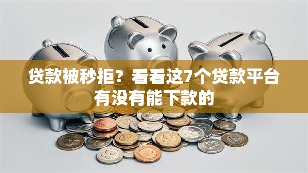 贷款被秒拒？看看这7个贷款平台有没有能下款的