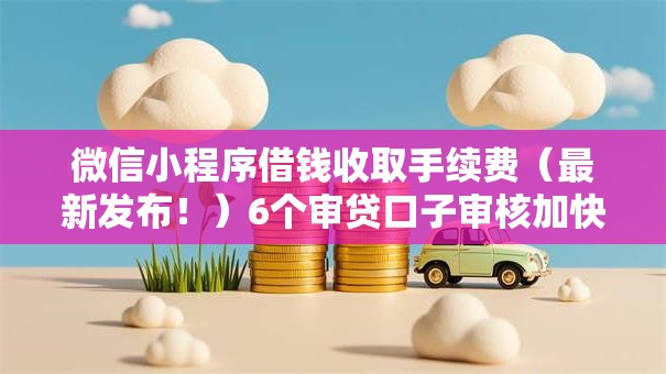 微信小程序借钱收取手续费（最新发布！）6个审贷口子审核加快的平台
