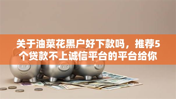 关于油菜花黑户好下款吗，推荐5个贷款不上诚信平台的平台给你