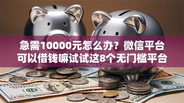 急需10000元怎么办？微信平台可以借钱嘛试试这8个无门槛平台