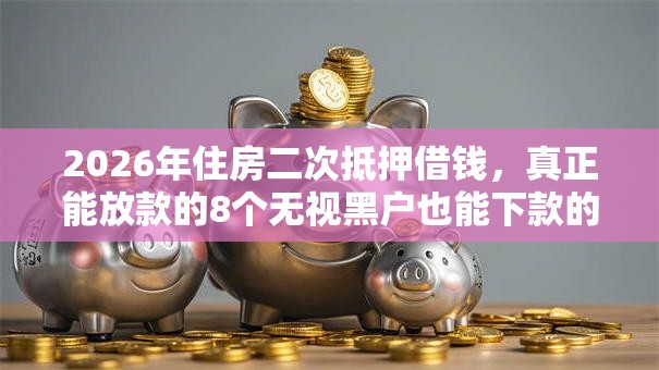 2026年住房二次抵押借钱，真正能放款的8个无视黑户也能下款的口子推荐