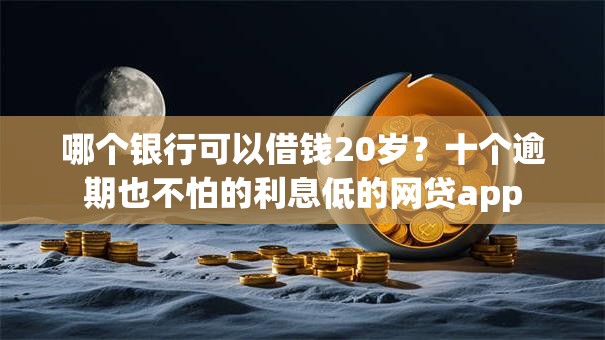 哪个银行可以借钱20岁？十个逾期也不怕的利息低的网贷app