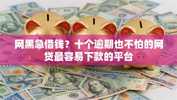 网黑急借钱?十个逾期也不怕的网贷最容易下款的平台 网黑急借钱?十个逾期也不怕的网贷最容易下款的平台