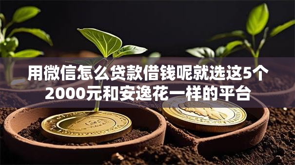 用微信怎么贷款借钱呢就选这5个2000元和安逸花一样的平台